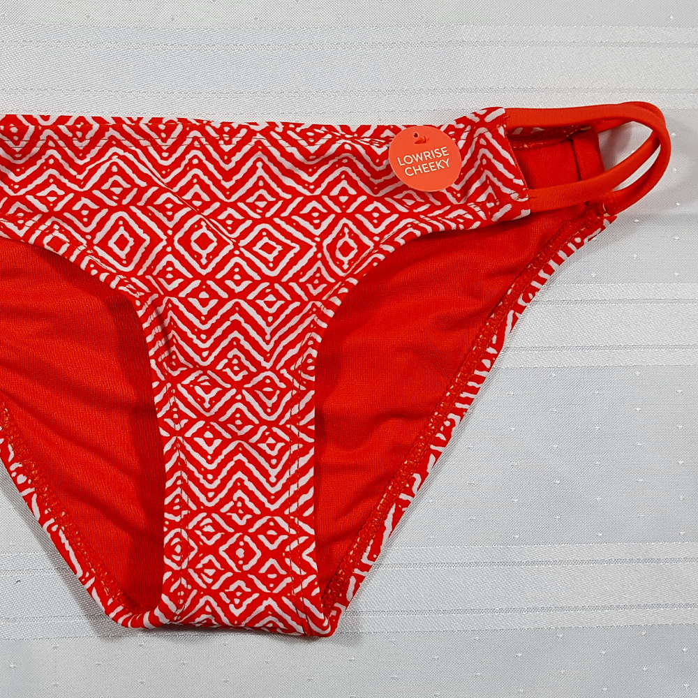 Forever 21 Red Orange Bikini Bottom Size Small